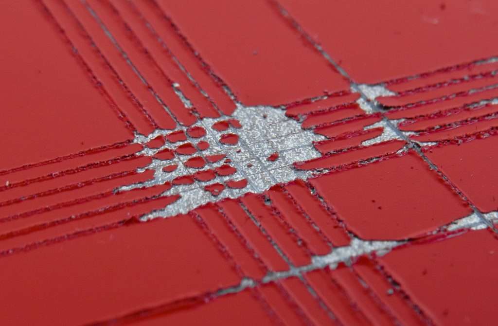 Ruitjesproef, Paint Adhesion test, Cross-cut test